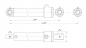 Preview: Hydraulikzylinder 
Typ NH30-SD-100/50x200-S